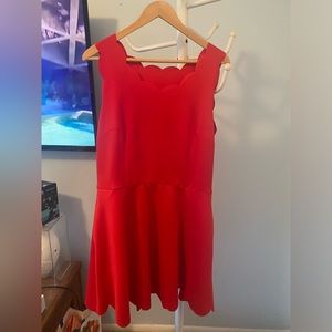 By & by Bright Red Cocktail dress